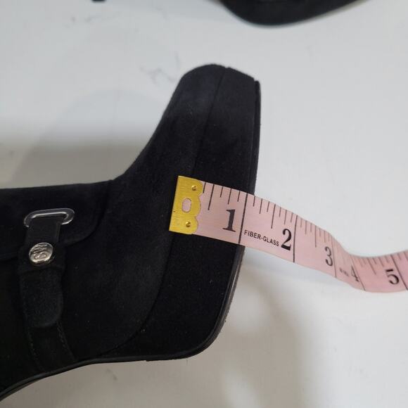 Stuart Weitzman Suede Platform Ankle Booties Size 6M - Picture 10 of 13